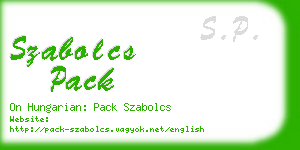 szabolcs pack business card